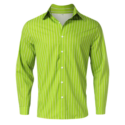 Cardigan Rayado Hombre Otoño Invierno - Camisa Manga Larga Estilo Europeo - Image 13