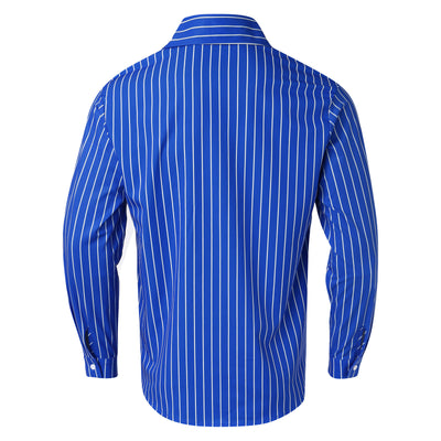 Cardigan Rayado Hombre Otoño Invierno - Camisa Manga Larga Estilo Europeo - Image 14
