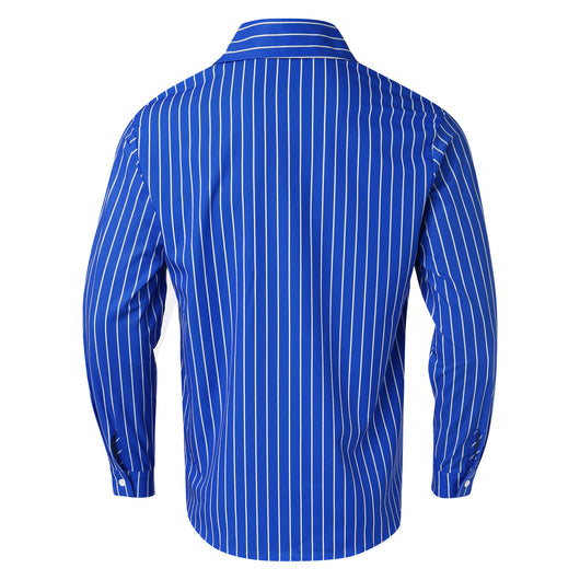 Cardigan Rayado Hombre Otoño Invierno - Camisa Manga Larga Estilo Europeo - Image 14