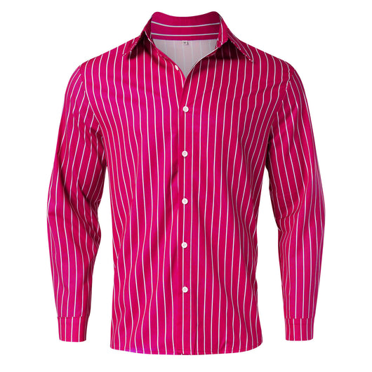 Cardigan Rayado Hombre Otoño Invierno - Camisa Manga Larga Estilo Europeo - Image 17