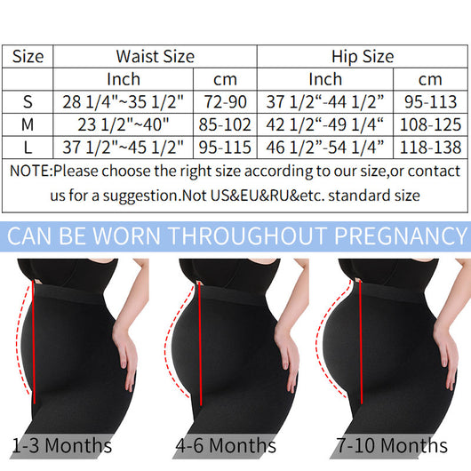 Pantalones Ajustados de Cintura Alta para Embarazadas - Image 9