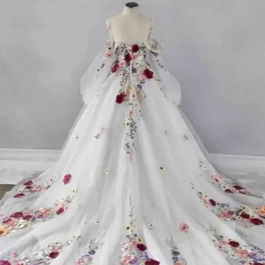 Vestido de Fiesta Floral Elegante con Detalles en Yarn - Image 19