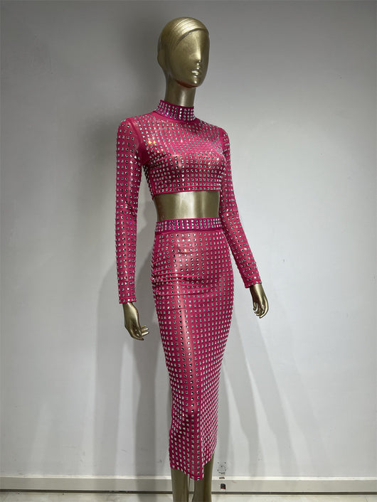 Falda Ajustada con Remaches para Mujer - Conjunto de Moda Hot Girl - Image 15