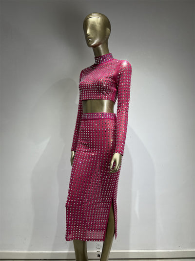 Falda Ajustada con Remaches para Mujer - Conjunto de Moda Hot Girl - Image 21