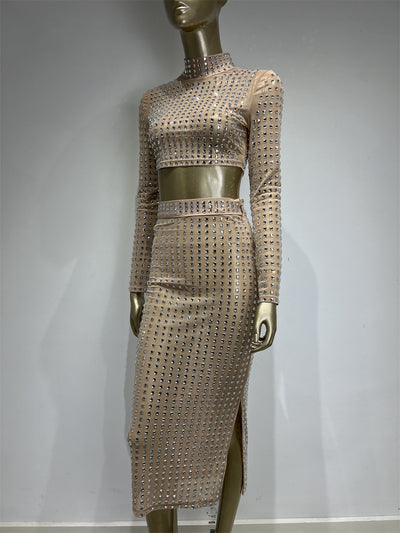 Falda Ajustada con Remaches para Mujer - Conjunto de Moda Hot Girl - Image 23