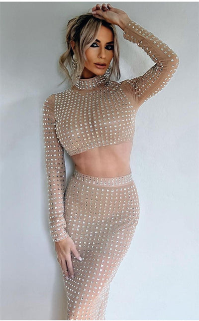 Falda Ajustada con Remaches para Mujer - Conjunto de Moda Hot Girl - Image 26