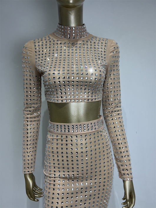 Falda Ajustada con Remaches para Mujer - Conjunto de Moda Hot Girl - Image 27