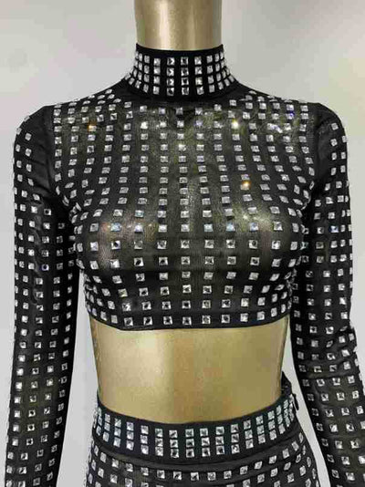 Falda Ajustada con Remaches para Mujer - Conjunto de Moda Hot Girl - Image 28