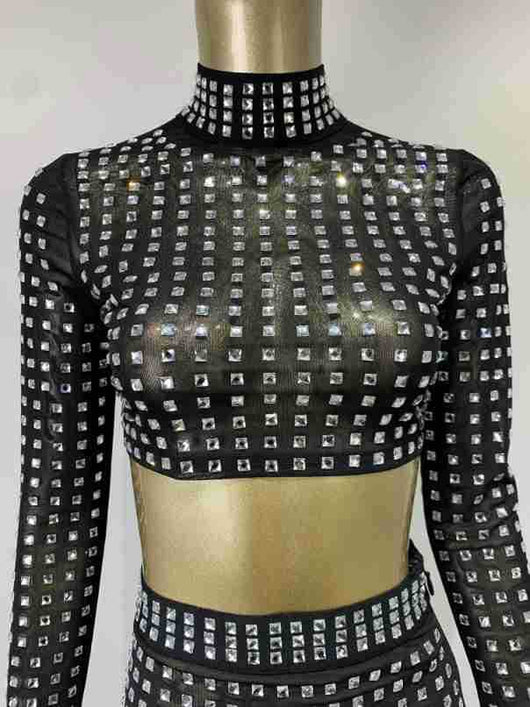 Falda Ajustada con Remaches para Mujer - Conjunto de Moda Hot Girl - Image 28