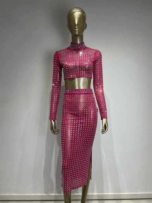 Falda Ajustada con Remaches para Mujer - Conjunto de Moda Hot Girl - Image 30