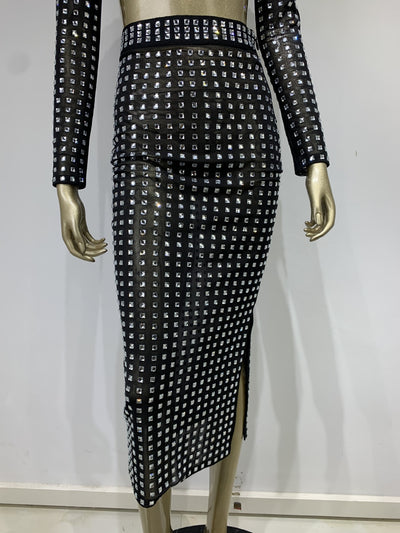 Falda Ajustada con Remaches para Mujer - Conjunto de Moda Hot Girl - Image 32