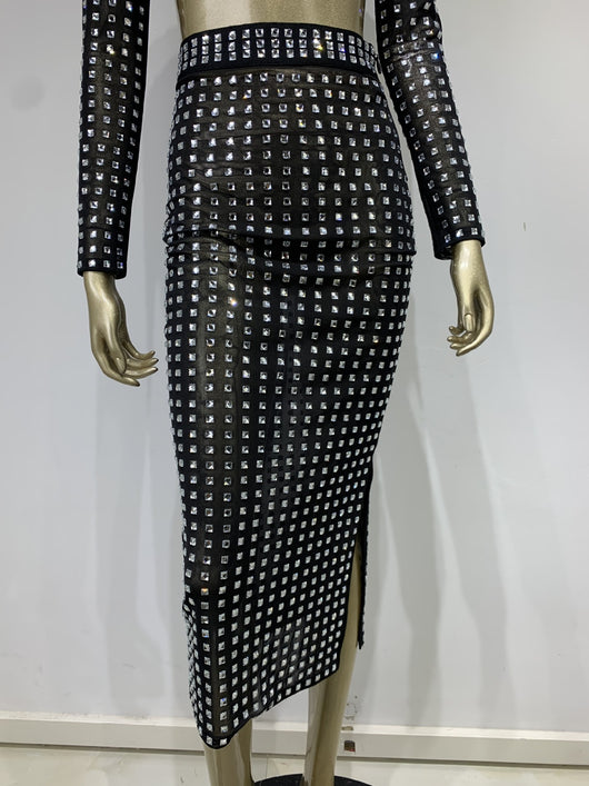 Falda Ajustada con Remaches para Mujer - Conjunto de Moda Hot Girl - Image 32