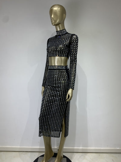 Falda Ajustada con Remaches para Mujer - Conjunto de Moda Hot Girl - Image 34