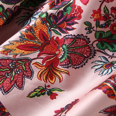 Vestido Estampado con Cuello Alzado y Mangas Abullonadas - Image 14
