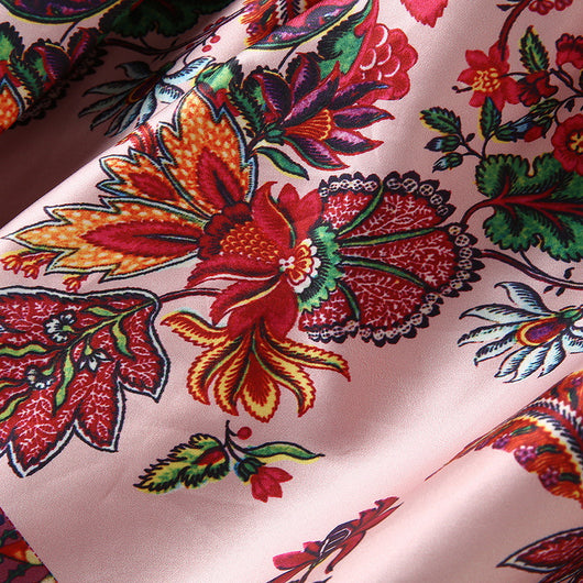 Vestido Estampado con Cuello Alzado y Mangas Abullonadas - Image 14