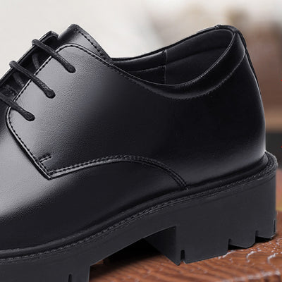 Zapatos de Cuero Cowhide Transpirables con Aumento de Altura para Hombre - Image 23