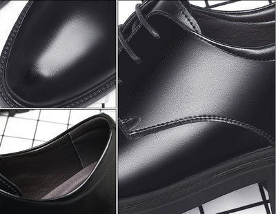 Zapatos de Cuero Cowhide Transpirables con Aumento de Altura para Hombre - Image 26