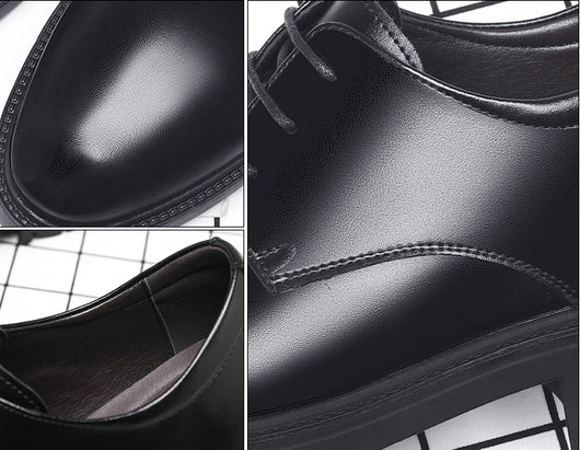 Zapatos de Cuero Cowhide Transpirables con Aumento de Altura para Hombre - Image 26