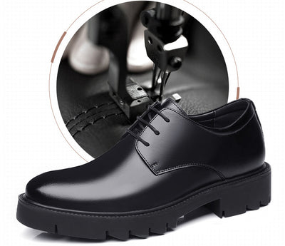 Zapatos de Cuero Cowhide Transpirables con Aumento de Altura para Hombre - Image 27