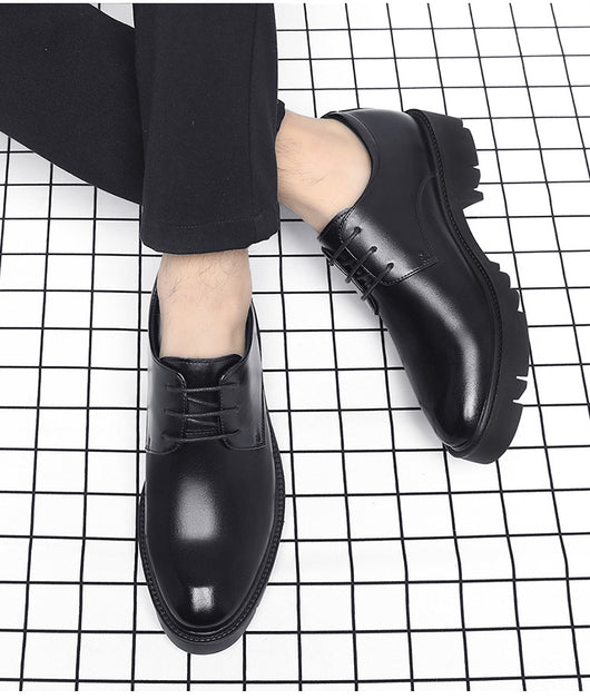Zapatos de Cuero Cowhide Transpirables con Aumento de Altura para Hombre - Image 28