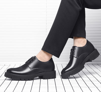 Zapatos de Cuero Cowhide Transpirables con Aumento de Altura para Hombre - Image 29