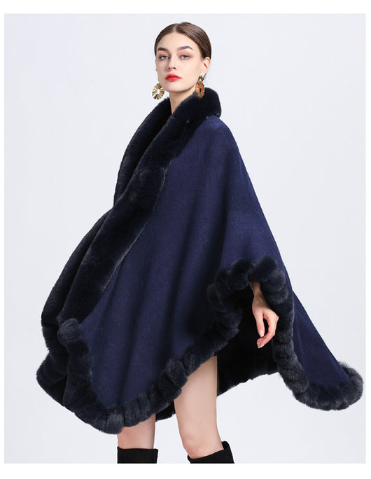 Cardigan Oversized con Cuello de Conejo - Abrigo Tejido Irregular Holgado - Image 48