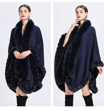 Cardigan Oversized con Cuello de Conejo - Abrigo Tejido Irregular Holgado - Image 49