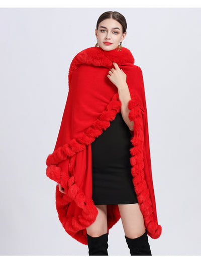 Cardigan Oversized con Cuello de Conejo - Abrigo Tejido Irregular Holgado - Image 58