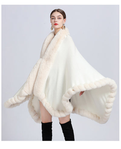 Cardigan Oversized con Cuello de Conejo - Abrigo Tejido Irregular Holgado - Image 64