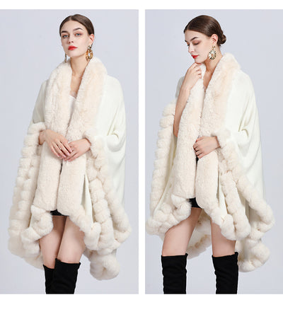 Cardigan Oversized con Cuello de Conejo - Abrigo Tejido Irregular Holgado - Image 65