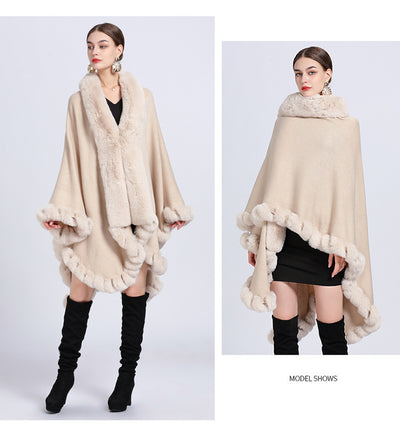 Cardigan Oversized con Cuello de Conejo - Abrigo Tejido Irregular Holgado - Image 67