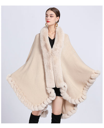 Cardigan Oversized con Cuello de Conejo - Abrigo Tejido Irregular Holgado - Image 68