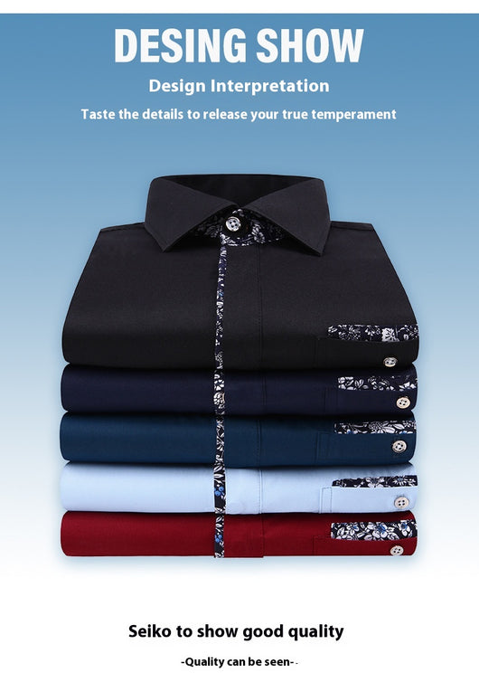 Camisa Casual Estilo Coreano Manga Corta Slim Fit Tallas Grandes Hombre - Image 26