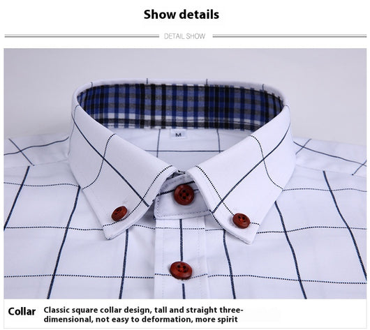Camisa Casual Estilo Coreano Manga Corta Slim Fit Tallas Grandes Hombre - Image 34