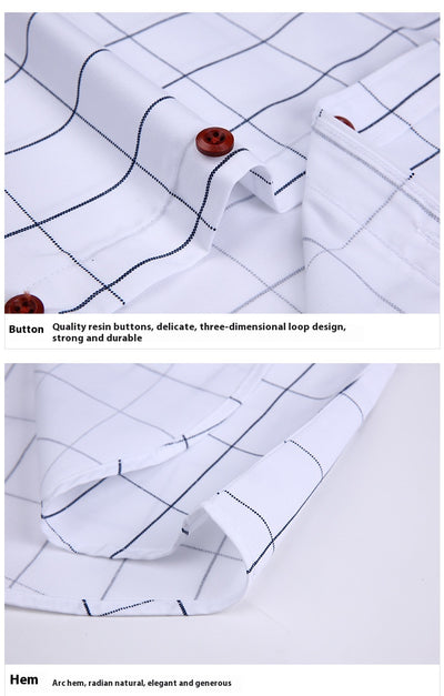 Camisa Casual Estilo Coreano Manga Corta Slim Fit Tallas Grandes Hombre - Image 35