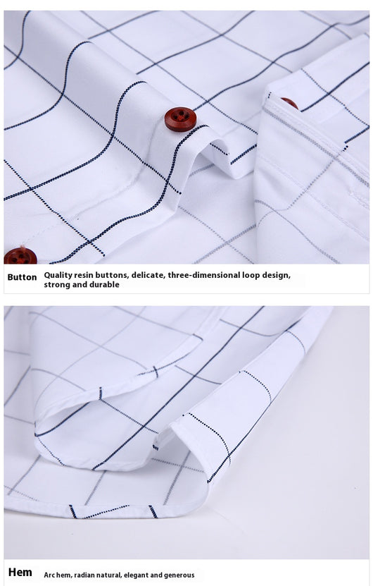 Camisa Casual Estilo Coreano Manga Corta Slim Fit Tallas Grandes Hombre - Image 35
