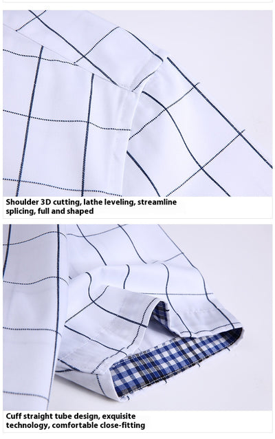 Camisa Casual Estilo Coreano Manga Corta Slim Fit Tallas Grandes Hombre - Image 36