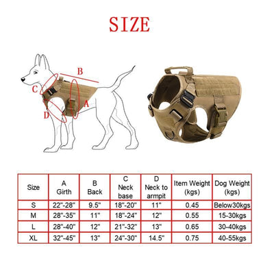 Set Completo de Arnés Táctico para Perros con Correa de Control - Image 7