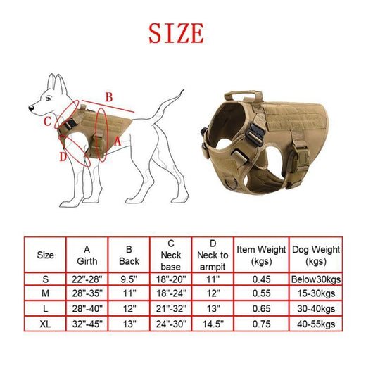 Set Completo de Arnés Táctico para Perros con Correa de Control - Image 7