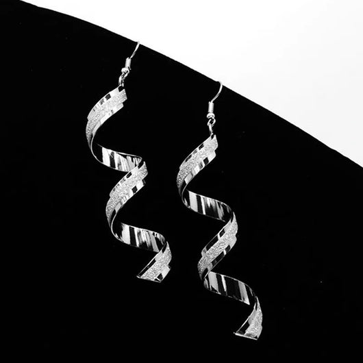 Aretes Largos Espiral Retorcidos Punk para Mujer - Joyería Charm Elegante - Image 12