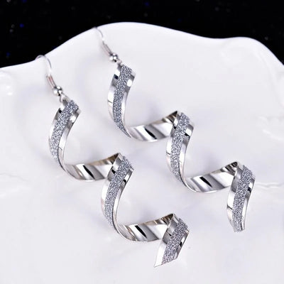 Aretes Largos Espiral Retorcidos Punk para Mujer - Joyería Charm Elegante - Image 15
