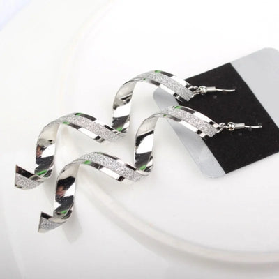 Aretes Largos Espiral Retorcidos Punk para Mujer - Joyería Charm Elegante - Image 16