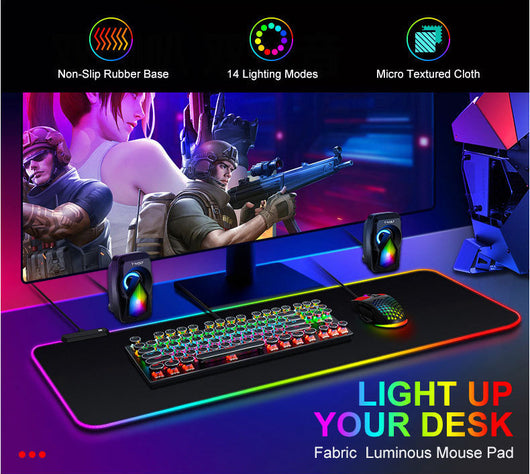 Mousepad RGB Luminoso Grande Antideslizante para Gaming - Image 20