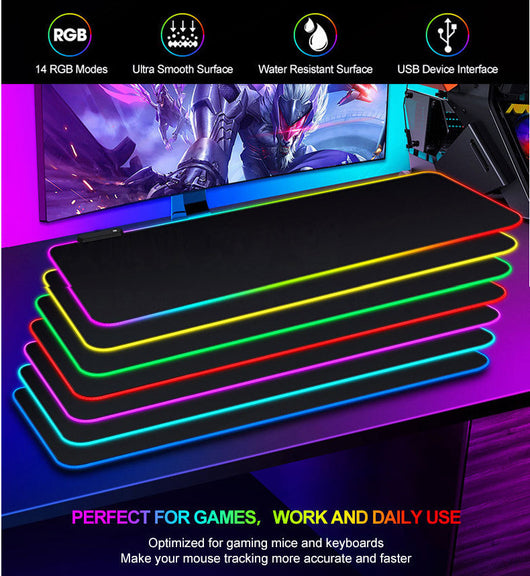 Mousepad RGB Luminoso Grande Antideslizante para Gaming - Image 25