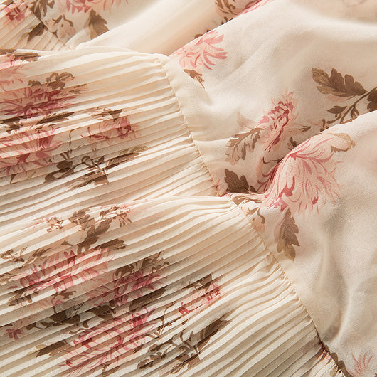 Conjunto Elegante: Blusa Anudada Manga Larga con Falda Plisada - Image 11