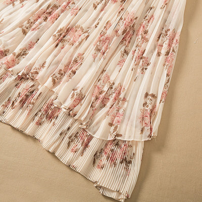 Conjunto Elegante: Blusa Anudada Manga Larga con Falda Plisada - Image 13