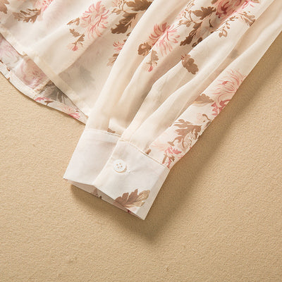 Conjunto Elegante: Blusa Anudada Manga Larga con Falda Plisada - Image 15