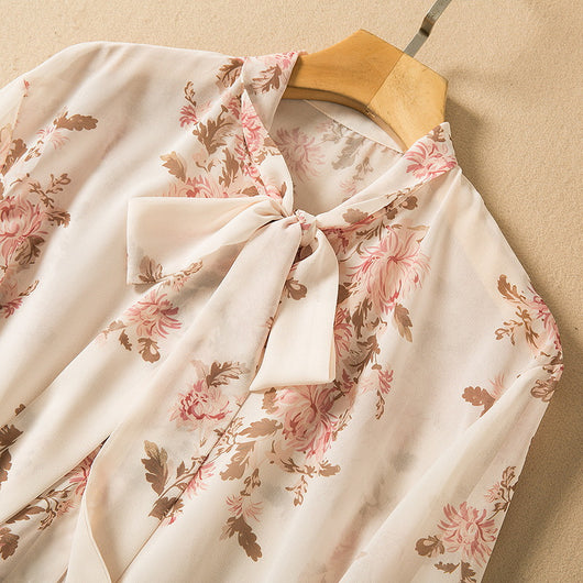 Conjunto Elegante: Blusa Anudada Manga Larga con Falda Plisada - Image 22
