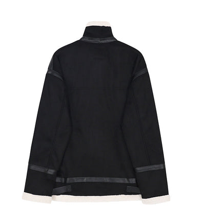 Chaqueta Casual de Lana de Cordero con Cierre para Hombre - Image 43