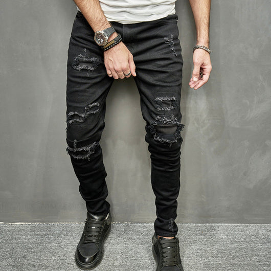 Jeans Skinny Elásticos para Hombre en Tono Claro - Image 16